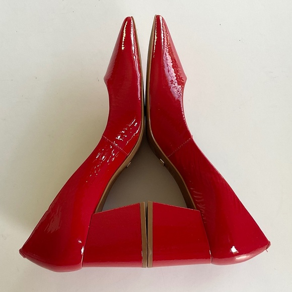 L’Intervalle Red Patent Leather Pointed Toe Heels Size 8 NWOT - Picture 7 of 7